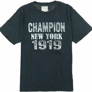 Champion Men’s T‑Shirt New York 1919 Graphic Tee Black Size XL
